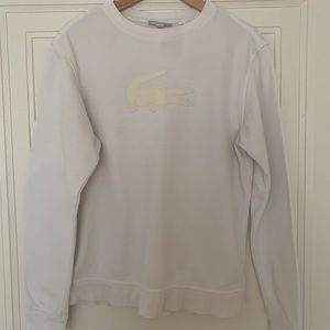 Lacoste Felt Crocodile Crew Sweatshirt